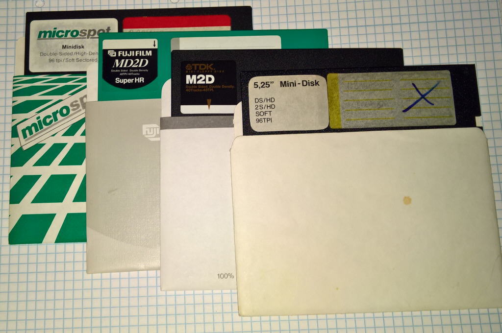 5.25 floppy disk types